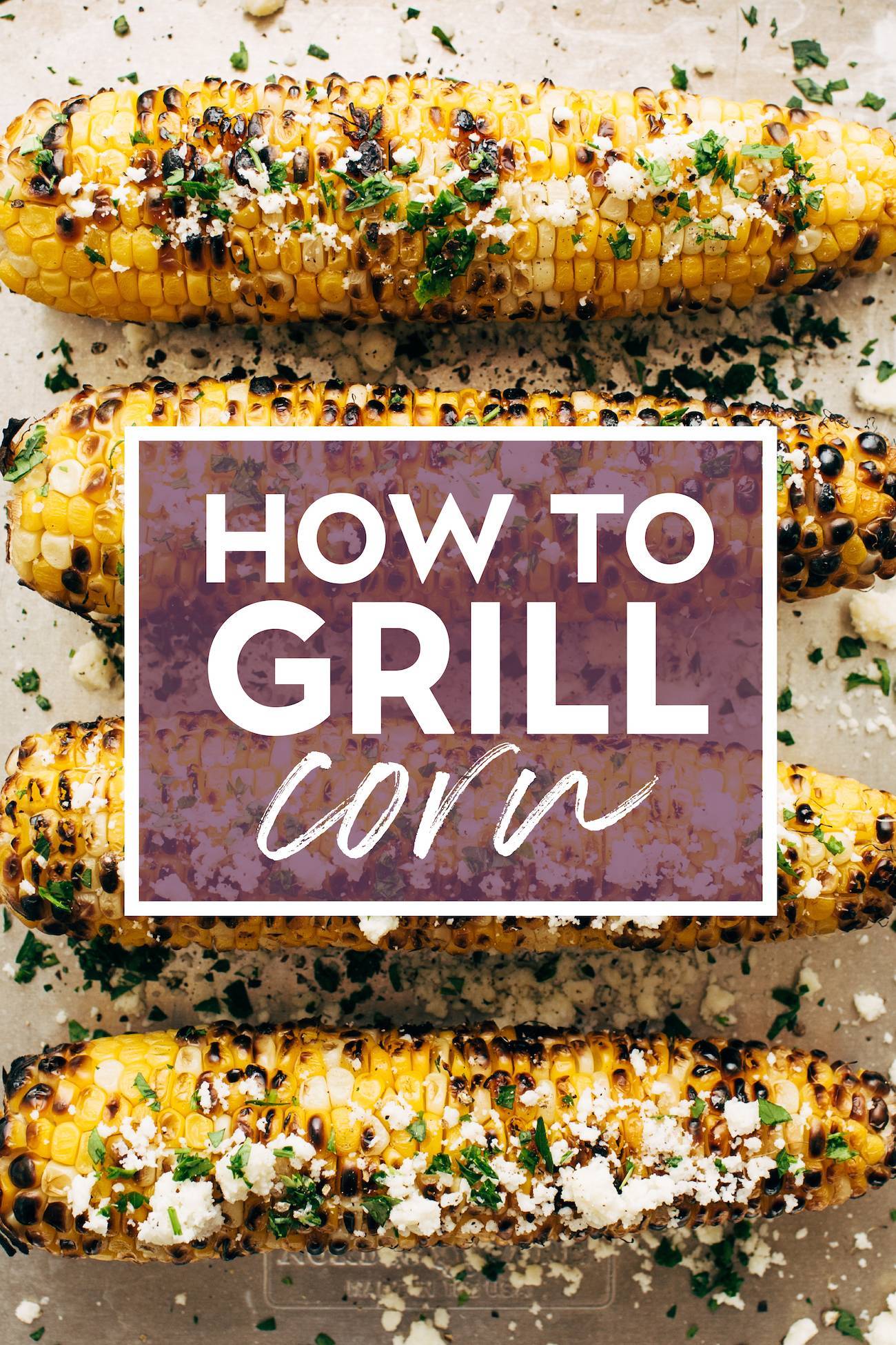A photograph of corn on the cob with the blog title 'How to Grill Corn' written across the image.